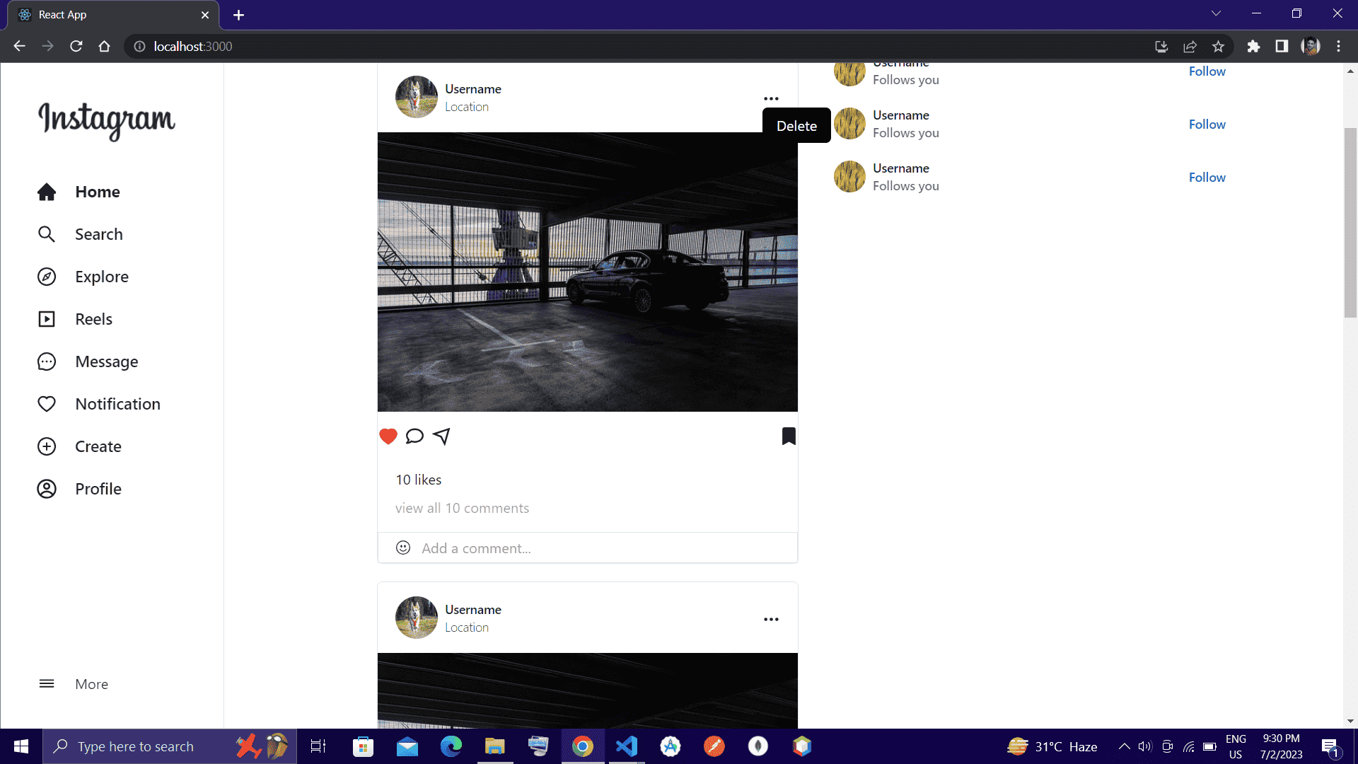 Instagram Clone