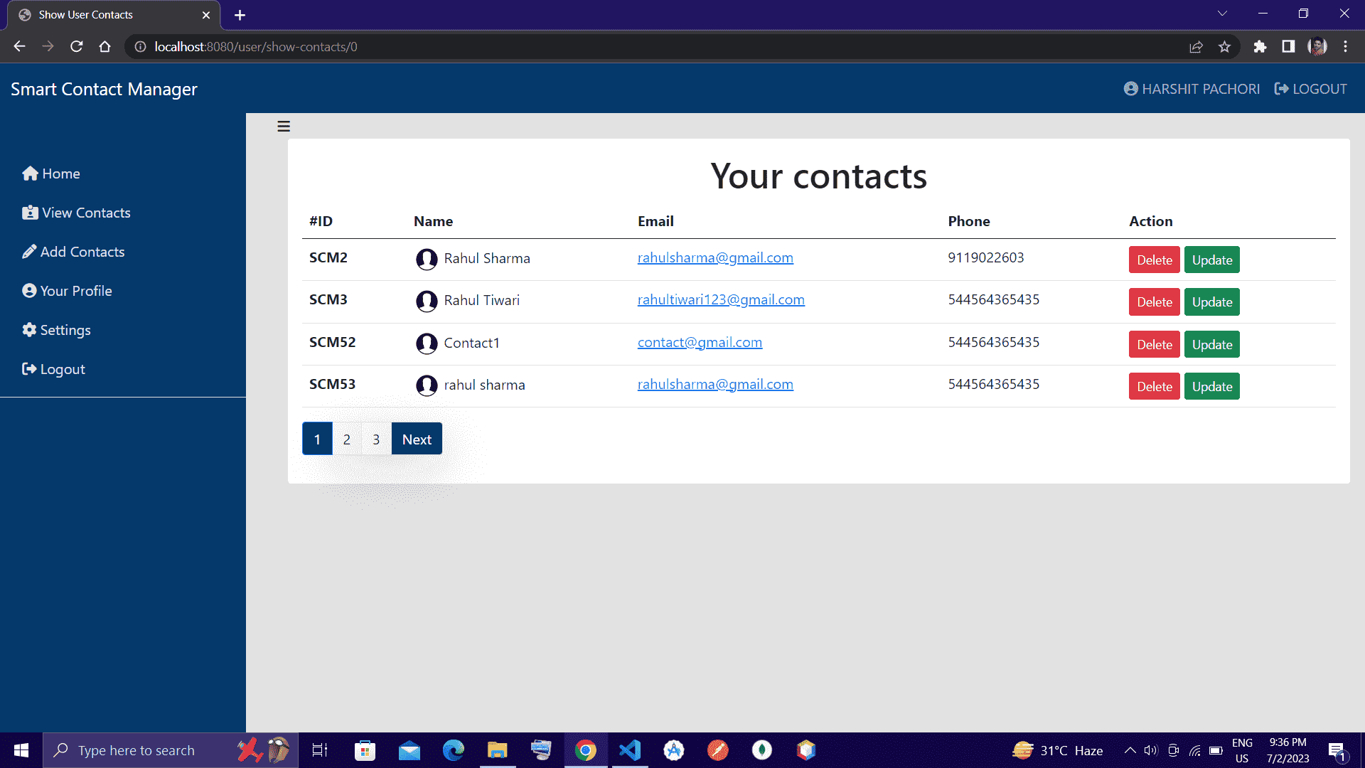 Smart Contact Manager